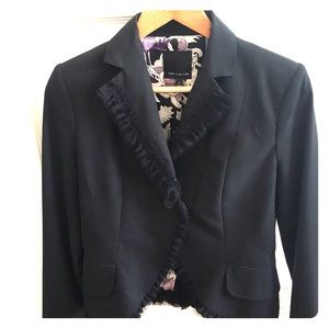 Black suit jacket and skirt